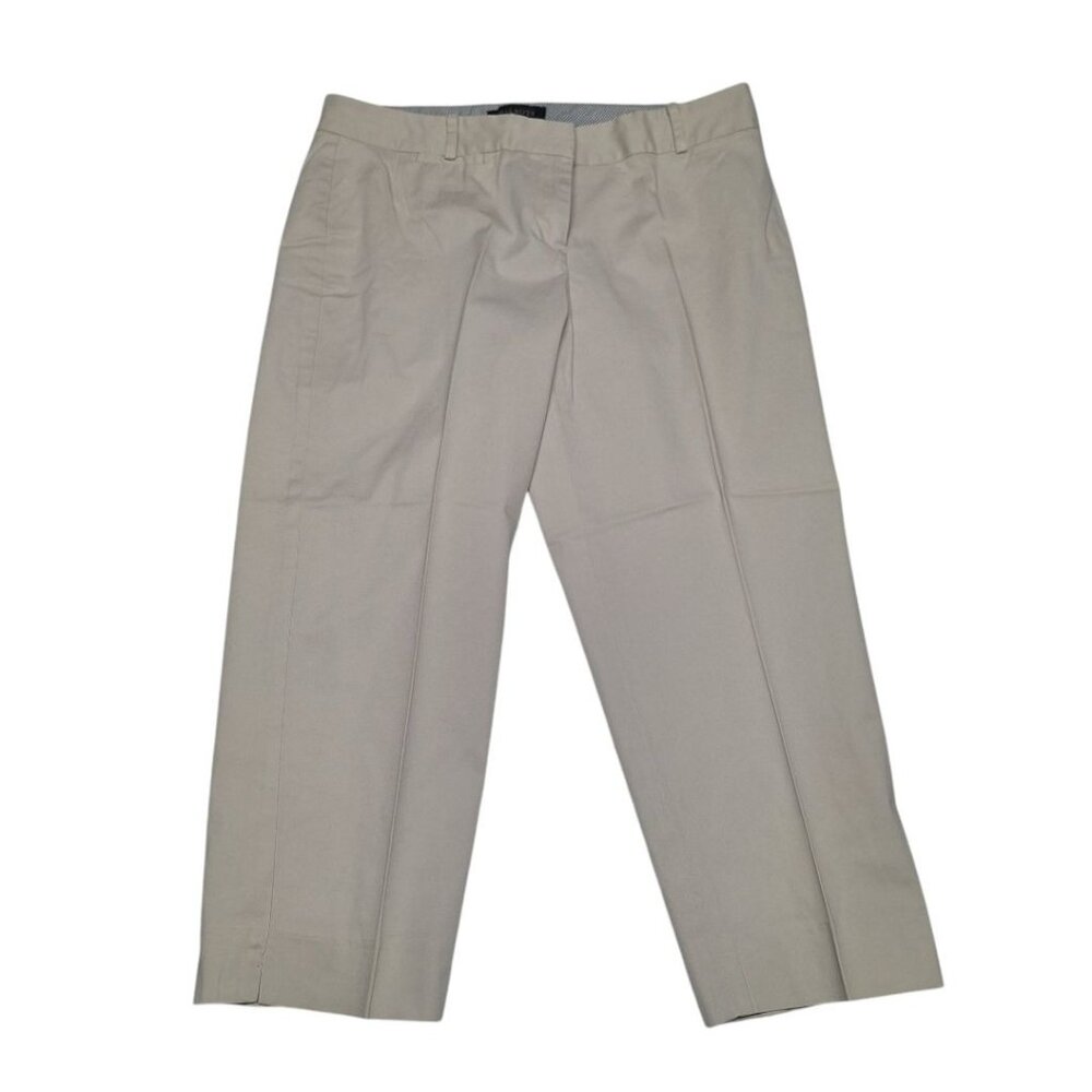Talbots Signature Crop Petite Pants Capri Khaki Womens 10 P Short Work Office